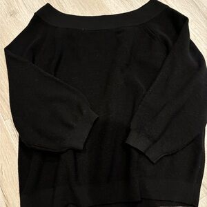 Alice+Olivia size medium- black sweater off shoulder